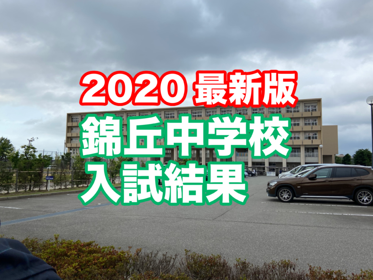 【2020最新版】錦丘中学校 入試結果