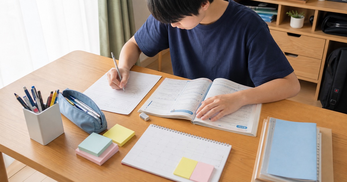 夏休みの学校課題をため込む中学生が、7月中に終わらせたい理由のアイキャッチ画像