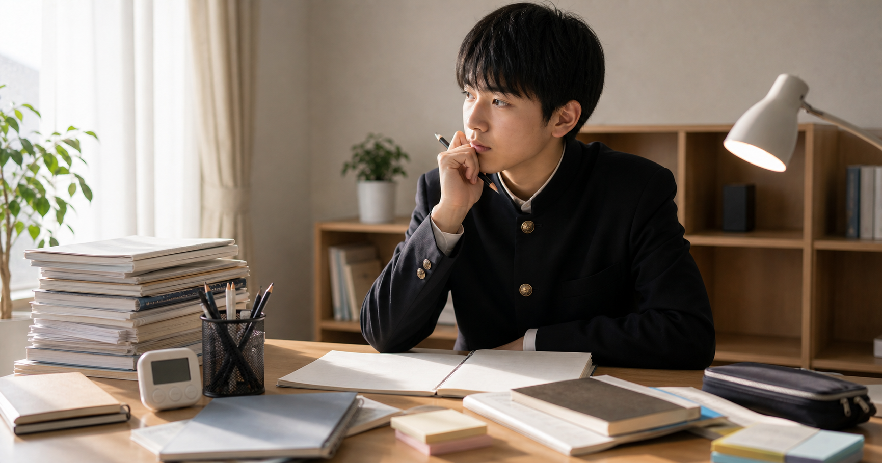 勉強時間と成績の関係を見直す高校生のアイキャッチ画像